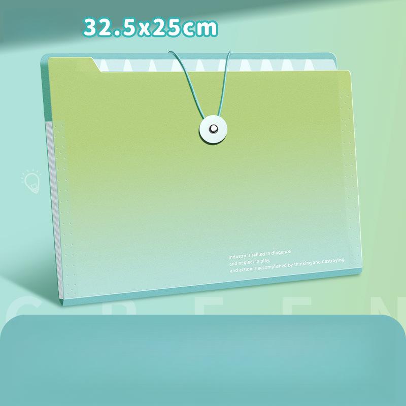 

[Папка-гармошка на 16 карманов] Прочная расширяющаяся папка-гармошка формата А4 на 16 карманов | Многослойный органайзер для документов с цветными индексными разделителями 9.84 inch * 12.8 inch 12 layers A4