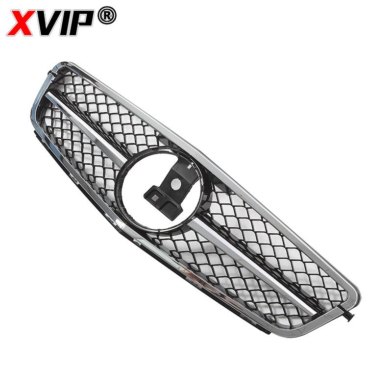 XVIP AMG Style Front Bumper Grille For Mercedes Benz C-Class W204 2008-2014 C180 C200 C350 S204 Glossy Black GTR Style Grille