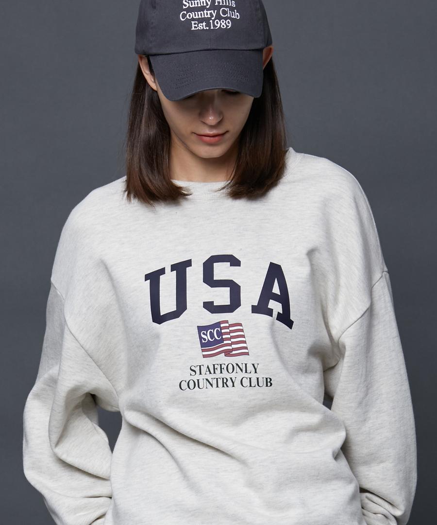 Толстовки Step Only Usa (Меланж Айвори) Melange Ivory/0 (Small)