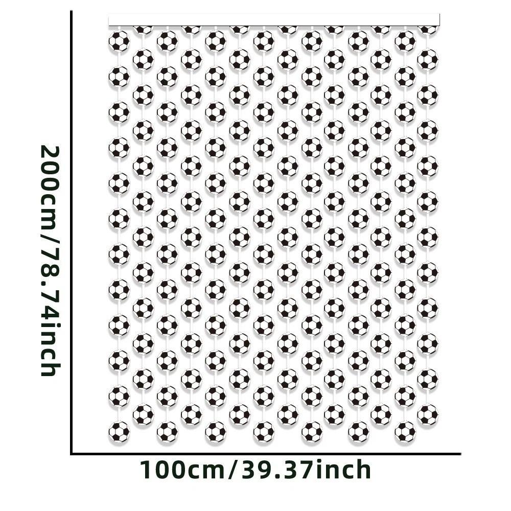 Waterproof Football Door Curtain Sports Theme Football Match Backdrop Party Decoration