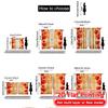 2pcs   2D FLAT PRINTING Curtains (Without Rod) Heartful Glow Minimalist holiday curtains Versatile Fabric Curtains Gifts Perfect