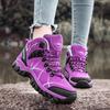 35-46 Couple Large Outdoor Mountaineering Shoes Casual Hiking Shoes with Velvet Warm High Top Cotton Shoes Snow Boots