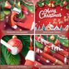 Christmas Banner Santa Claus Design Xmas Decor Banner Holiday Banner Festive  For Christmas Eve Home Decoration Indoor