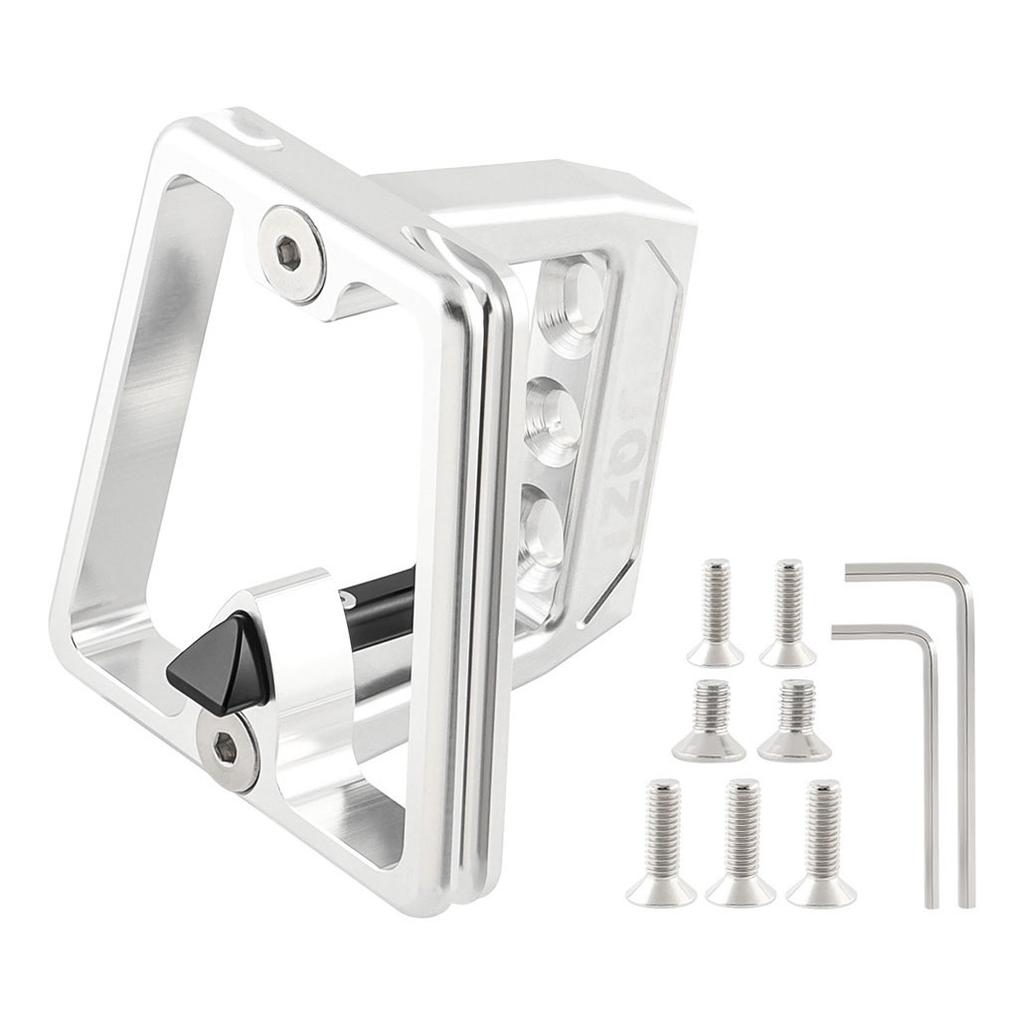 Aluminum 3-hole Front Bracket Shell with 7 Screws Suitable for Brompton Folding Bicycle Handle Basket Support Bracket Practical