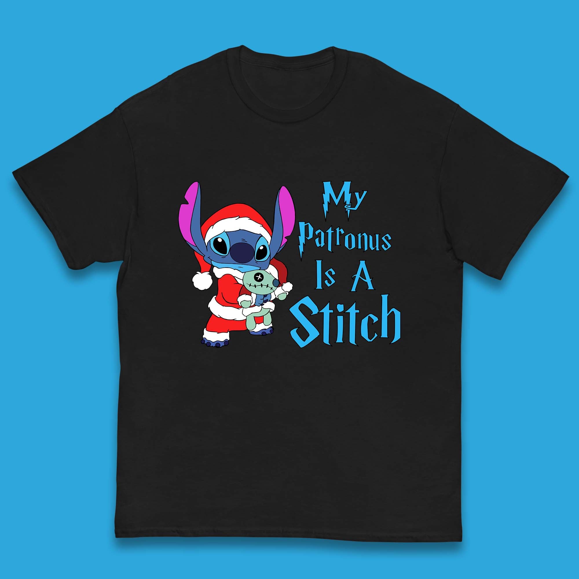My Patronus Is A Stitch Christmas Kids T Shirt 140