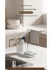 Japanese Dual-Use Kitchen Rack: Manual Soap & Hand Sanitizer Dispenser