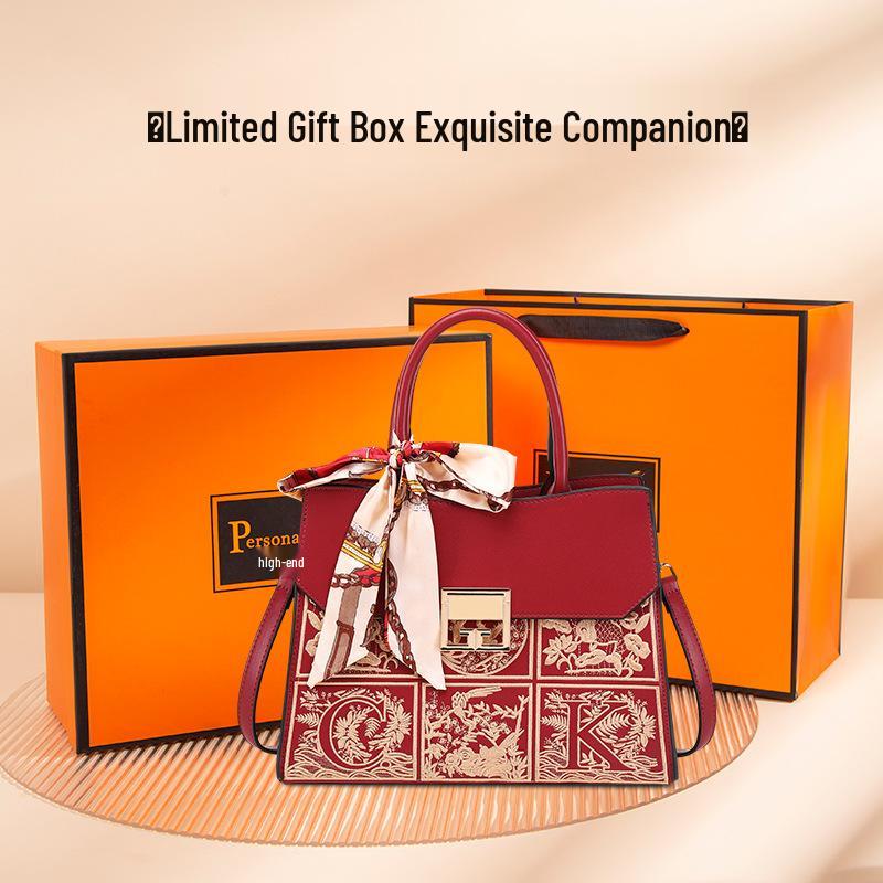 Red Women's Crossbody Handbag - Perfect Mom & Wedding Gift for Ladies, Ideal for Banquets & Birthdays
