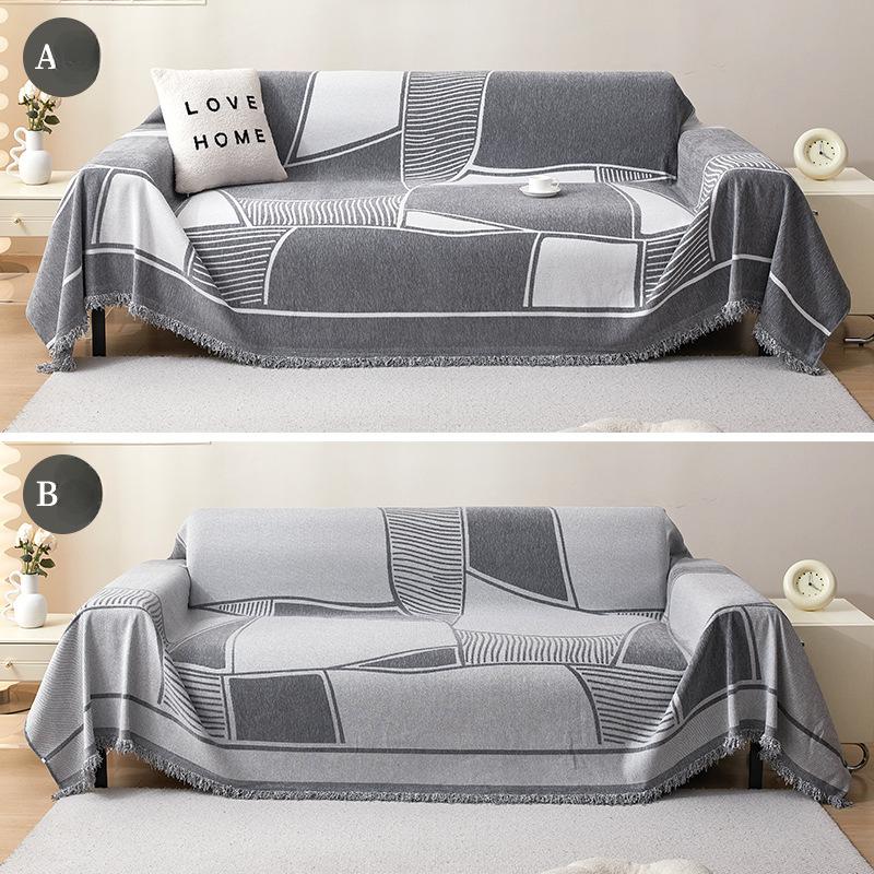 

Чехол для дивана из шенилла Jade Leaf, современный утолщенный шенилл Four Seasons New AB, двухстороннее полотенце для дивана 180*130cm