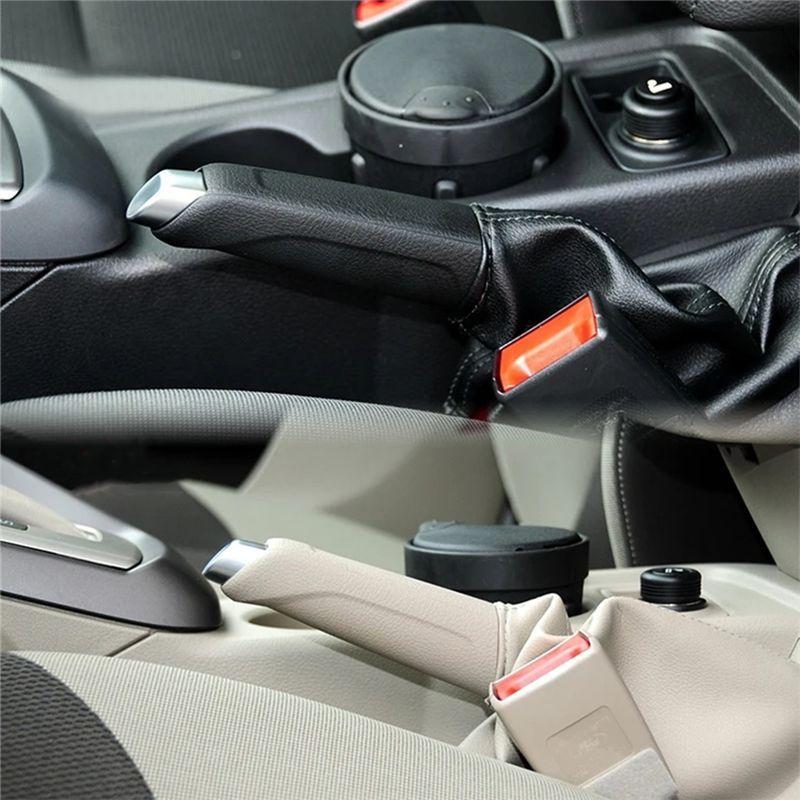 AA92-Car Handbrake Lever Cover Hand Brake Rubber Sleeve For Ford Focus 1.6L 2012-2014 Handbrake Pull Handle Grips Cover