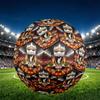 Football team.C Print Size 5 Soccer Ball, PU Wear Resistant Football for Match Training and Daily Practice, Birthday Gift for Soccer Fans