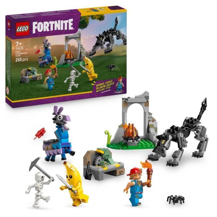 LEGO Fortnite 77075 Le Camp de Banane et Mécano - Jeu de Construction pour Garçon 7 ans