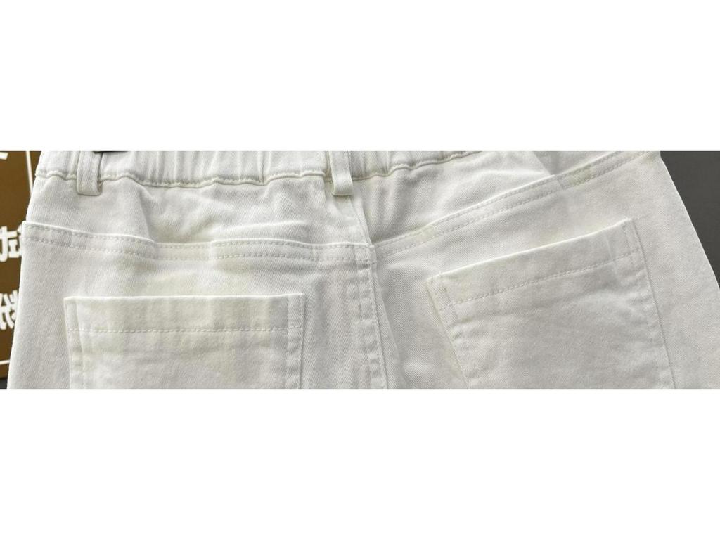 Women's High Waist White Denim Harem Pants - Spring/Summer 2026