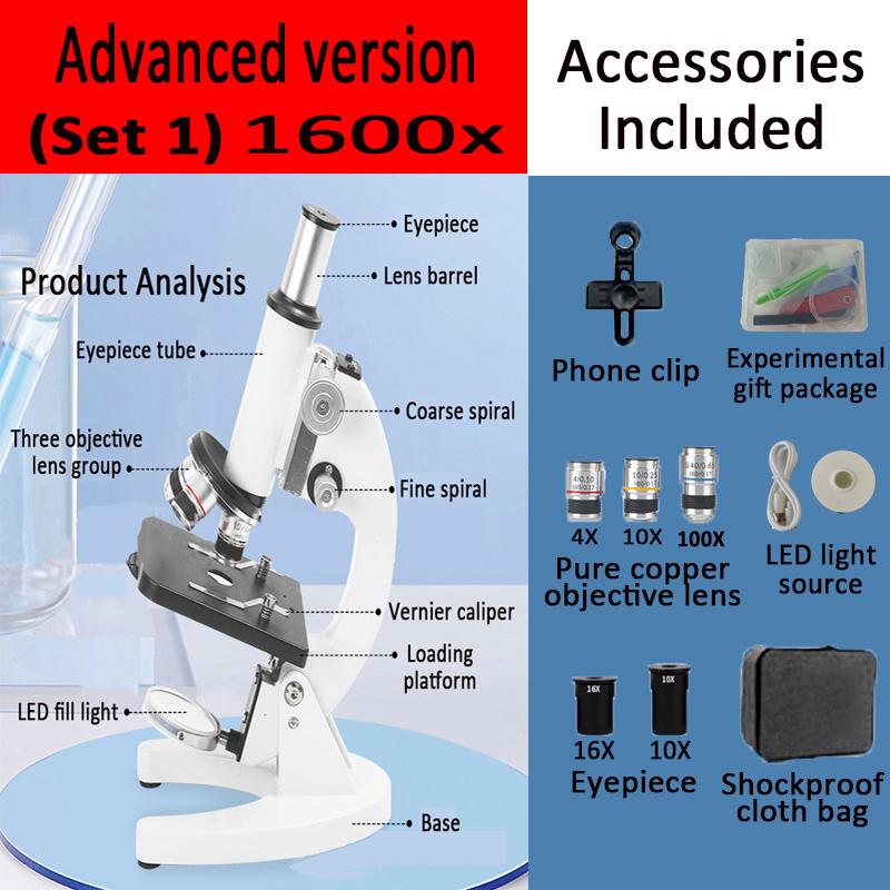 Advanced Version Of Biological Microscope Equipped With Electronic Eyepiece Electronic Display Screen Vernier Caliper Experiment