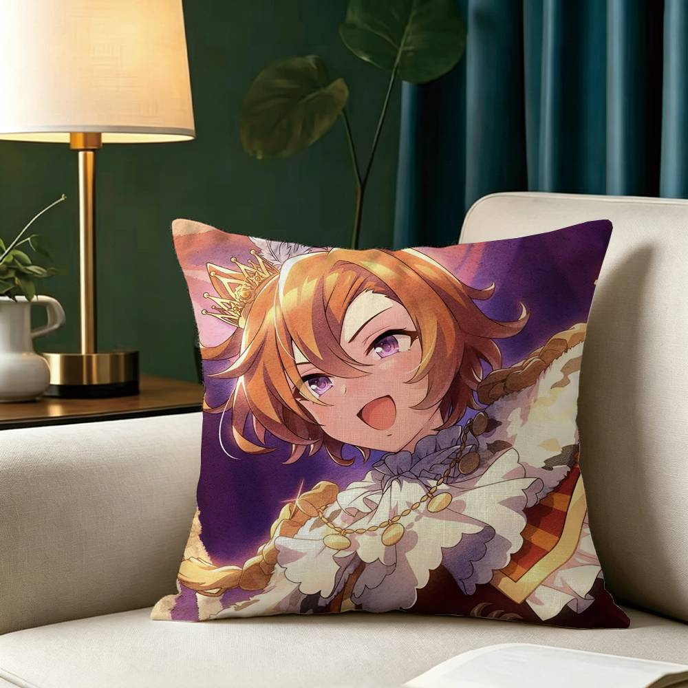 Tm opera o UMA Pillow Case Square Double-Sided Sofa Cushion Cover Bedroom Bedside Pillow