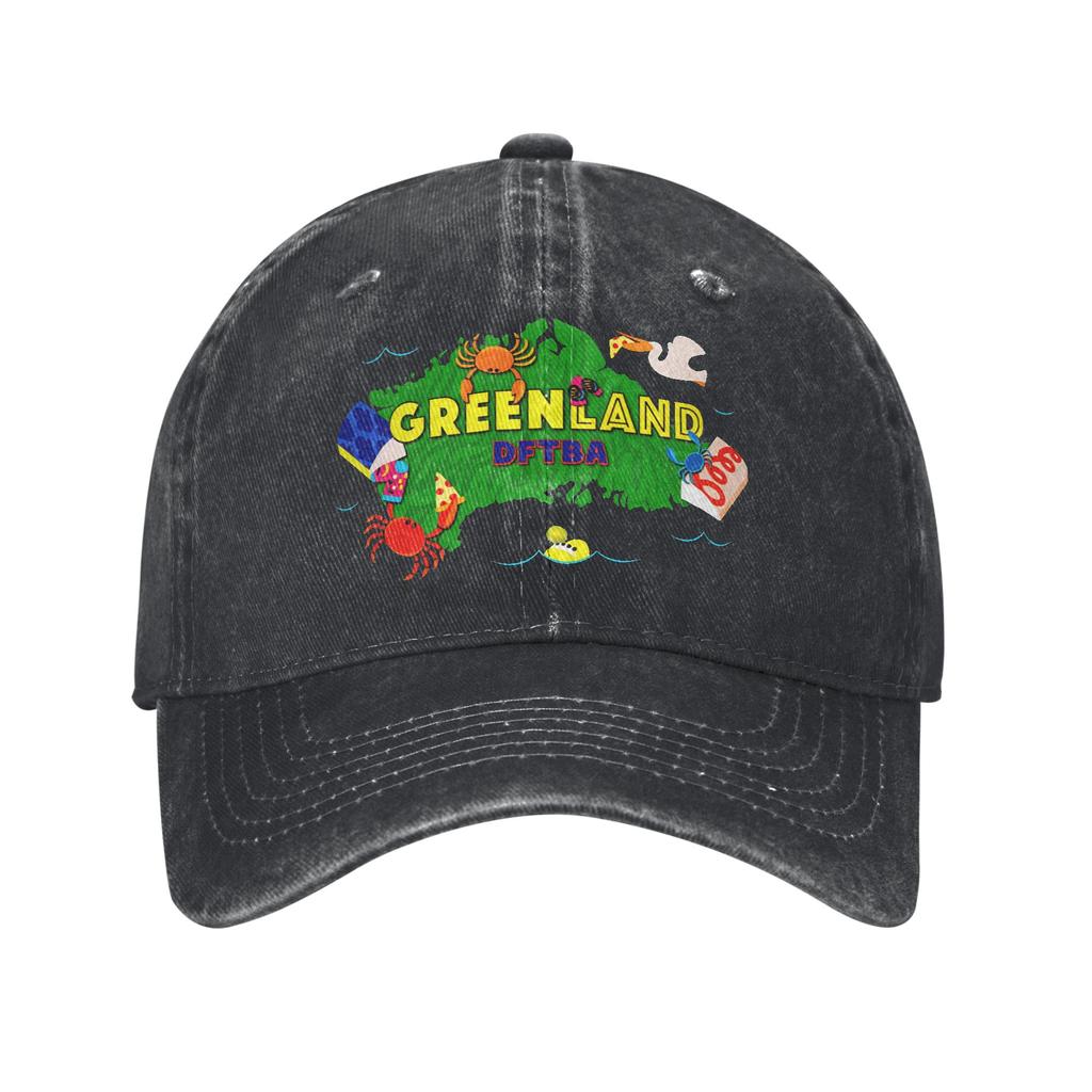 DFTBA Greenland Washed Baseball Cap Streetwear Sun Trucker Hat Summer Unisex Men Kpop Rock Snapback Cap