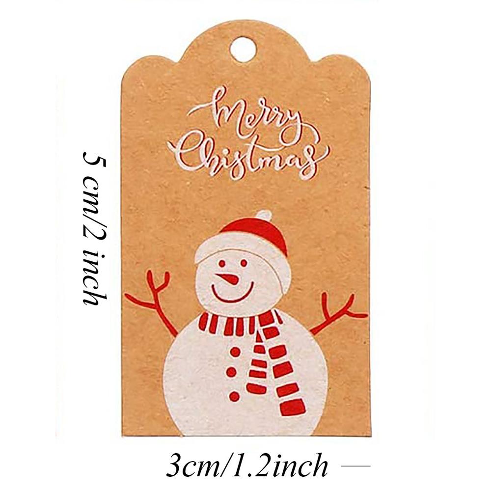 Premium-Qualität 100 Stück Hoher Standard Kraft-Papier Oberste Güte Oberste Güte Weihnachten Oberste Güte Baum Überlegene Qualität Anhänger Oberste Güte Frohe Premium-Qualität