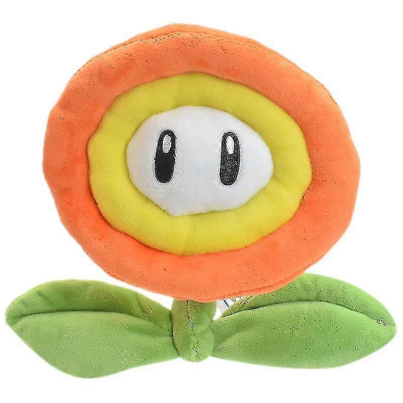 Super Mario Plush Toy Orange Flame Flower Blue Ice Flower Sun Flower Stuffed Doll E