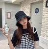 Women's Retro Distressed Denim Bucket Hat - Versatile, Casual Sunshade for Spring & Autumn