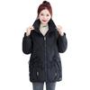 Short stand-up collar cotton jacket thickened winter 2025 new loose cotton jacket peach heart padded jacket women's jacket