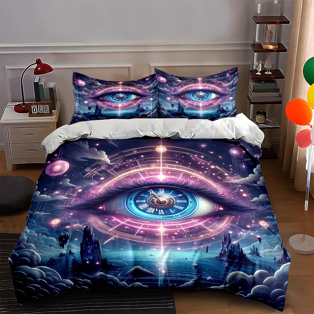 

Cosmic eye design Bedding Duvet cover sets Duvet covers Pillowcases gifts (1 * Duvet Cover 2 * Pillowcases, without duvet insert) 135x200cm