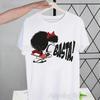 T-shirt Mafalda Estate Manica Corta Stampata Stampa Chewing Divertente Harajuku T-shirt Top Uomo unisex T-shirt Streetwear