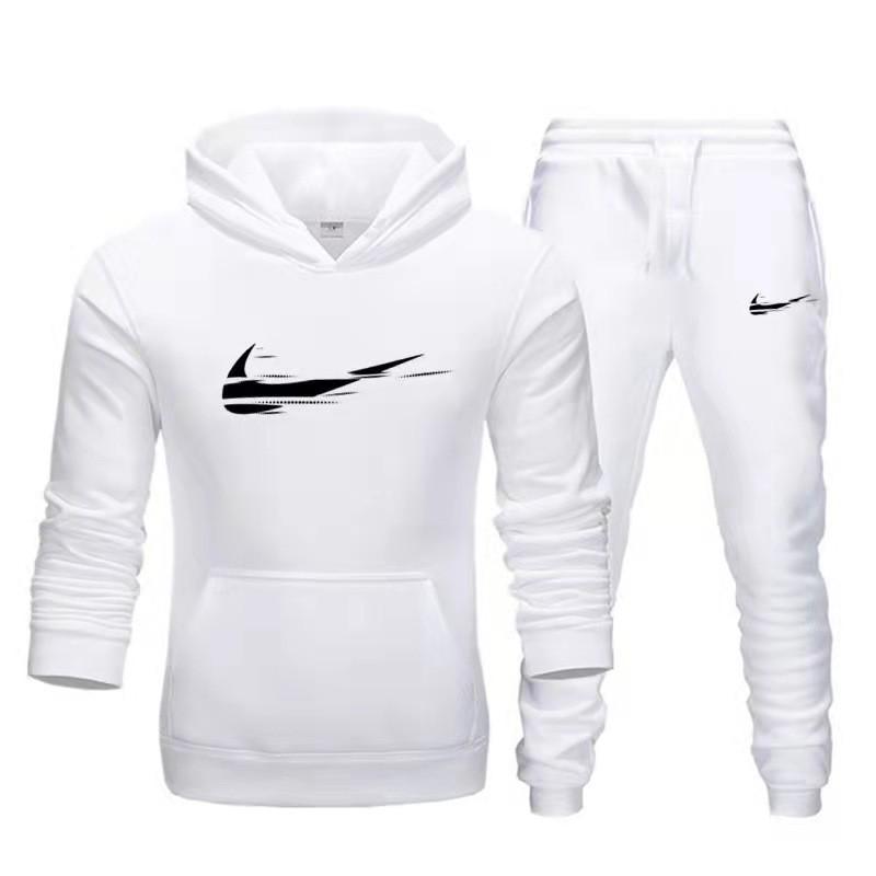 Conjunto de Sudadera Deportiva con Capucha para Hombre y Mujer Manga Larga Chándal Atuendo Atlético Casual