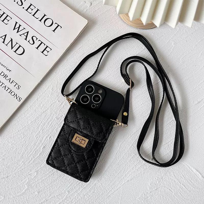 

Wallet Lanyard Case for Samsung Galaxy S26 Ultra S25 FE S24 Plus S23 S22 S21 Crossbody Strap Leather Vintage Bag Cover A56
