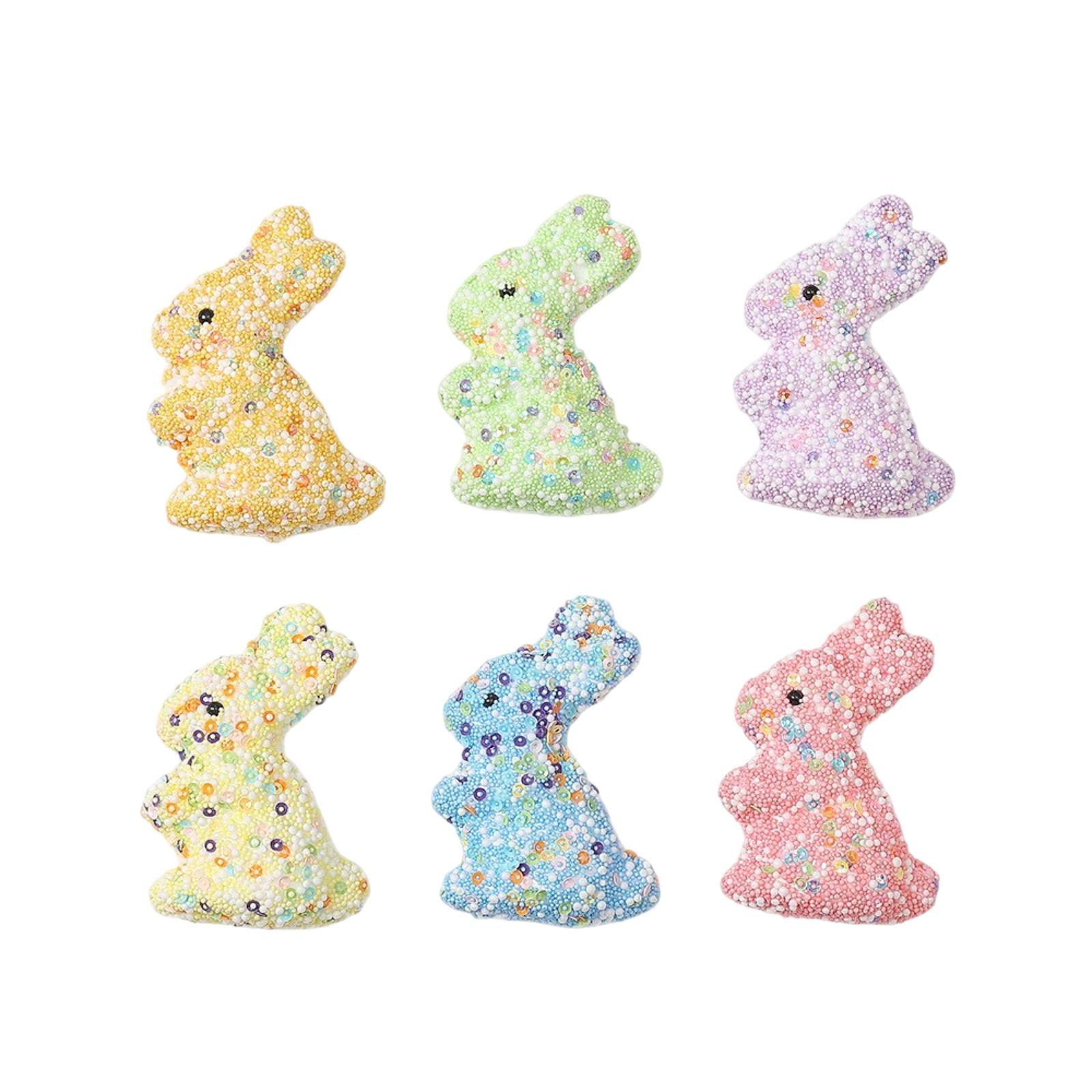

6-Pack Foam Simulation Animals, Easter Decorative Ornaments