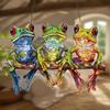 2D Three Frogs Light Catcher, Holiday Decoration, Country Room Decoration, Four Seasons Window Wall Room Bedroom Home Garden Indoor Decoration