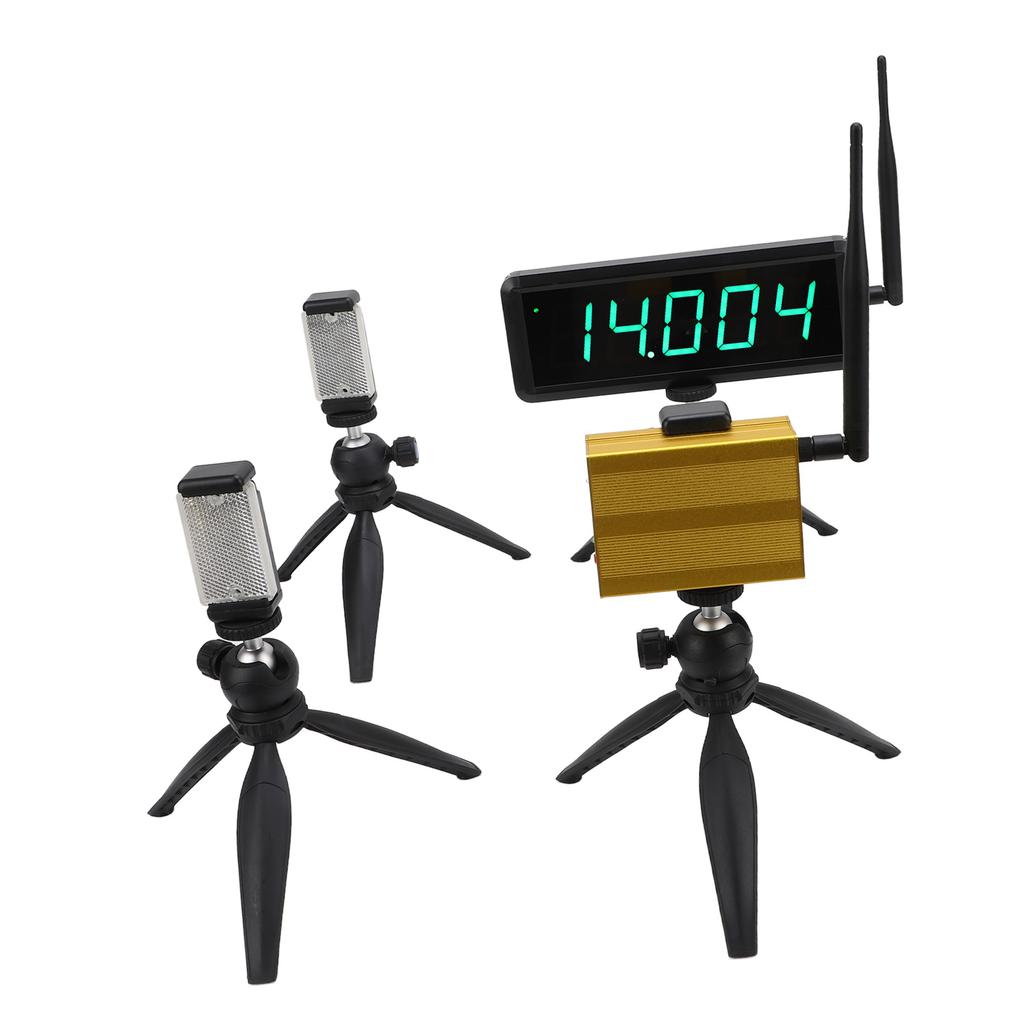 Bezprzewodowy Stoper 5-cyfrowy Wielofunkcyjny Zasilany Bateryjnie Stoper do Wyścigów Sprintu dla Rowerków Biegowych