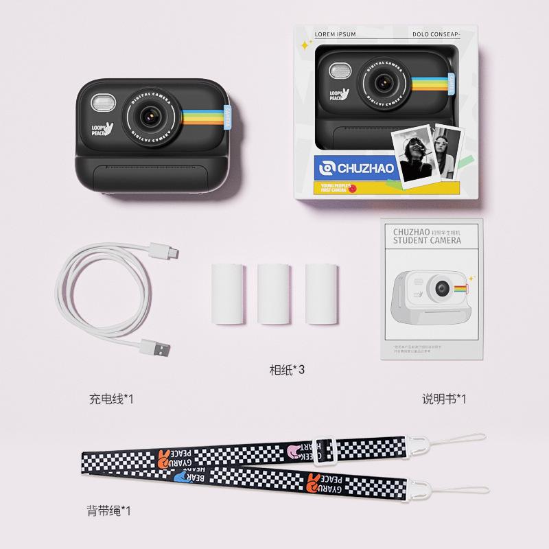 Children's Camera Photos Printable Color Student Digital Camera 4k Action Camera Mini Printer