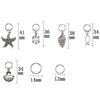50pcs Alloy Alloy Pendants Accessories Vintage Handcraft Pendants Accessories  Necklace Making