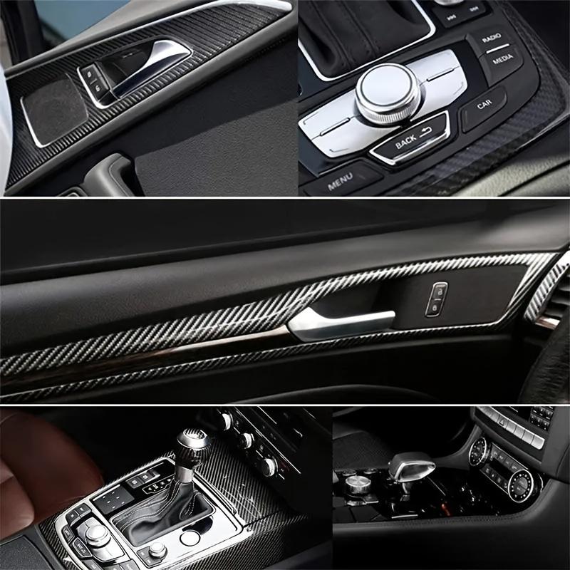 Carbon Fiber Vinyl Wrap for Door Edge & Sill Protection - Waterproof, Scratch-Resistant Guard Strip for Most Cars - Suitable for Exterior Protection