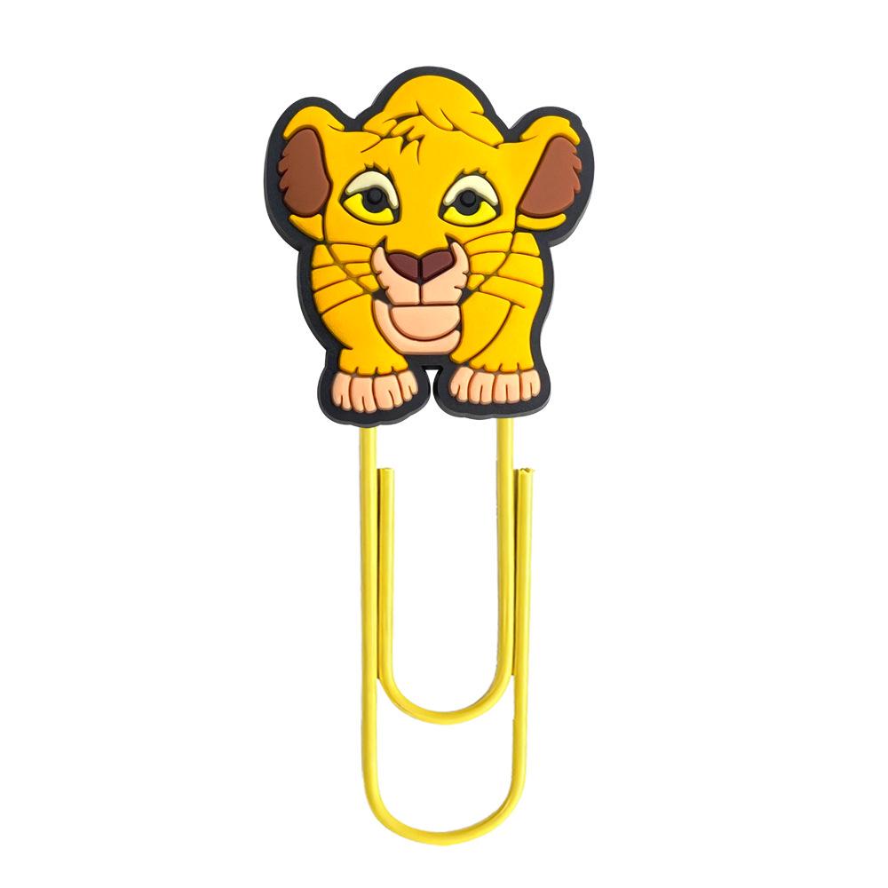 Colorful Lion King Cartoon Paperclip Bookmark for DIY & Office