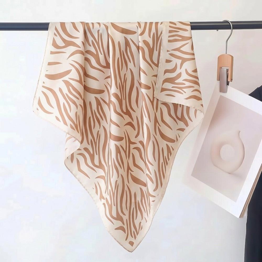 70x70cm Silk Scarf Horse Pattern Neck Ties Fashion Luxury Headscarf For Female
