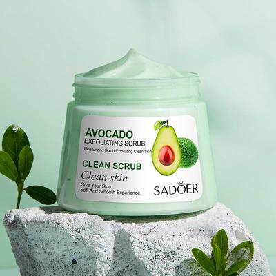 SADOER Avocado Scrub Himbeer-Kokos-Peeling Hautpflege