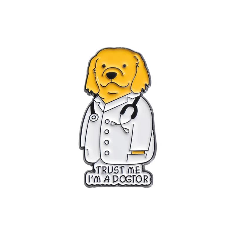Xiaomi Cute Animal Series Brooch Enamel Pins Cartoon Kawaii Capybara Cat Animal Doctor Dog Brooches Backpack Lapel Badge Jewelry Gift