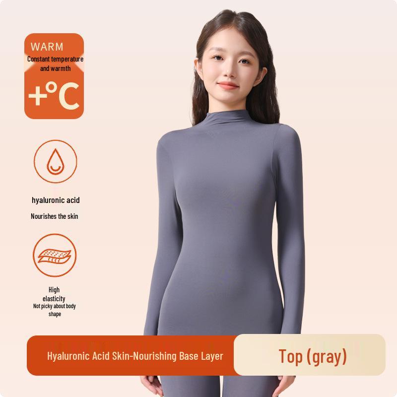 

Hyaluronic Acid Ultra-Thin Thermal Skin-Enhancing Base Layer Set for Women L