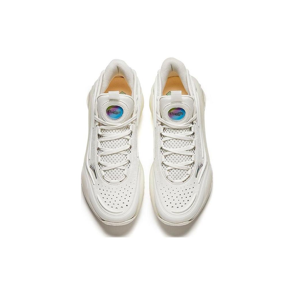 Anta Cement Bubble 4.0 Outdoor Retro Wear-Resistant Non-Slip Low-Top Basketball Shoes Men sneaker Beige 912411604S-1