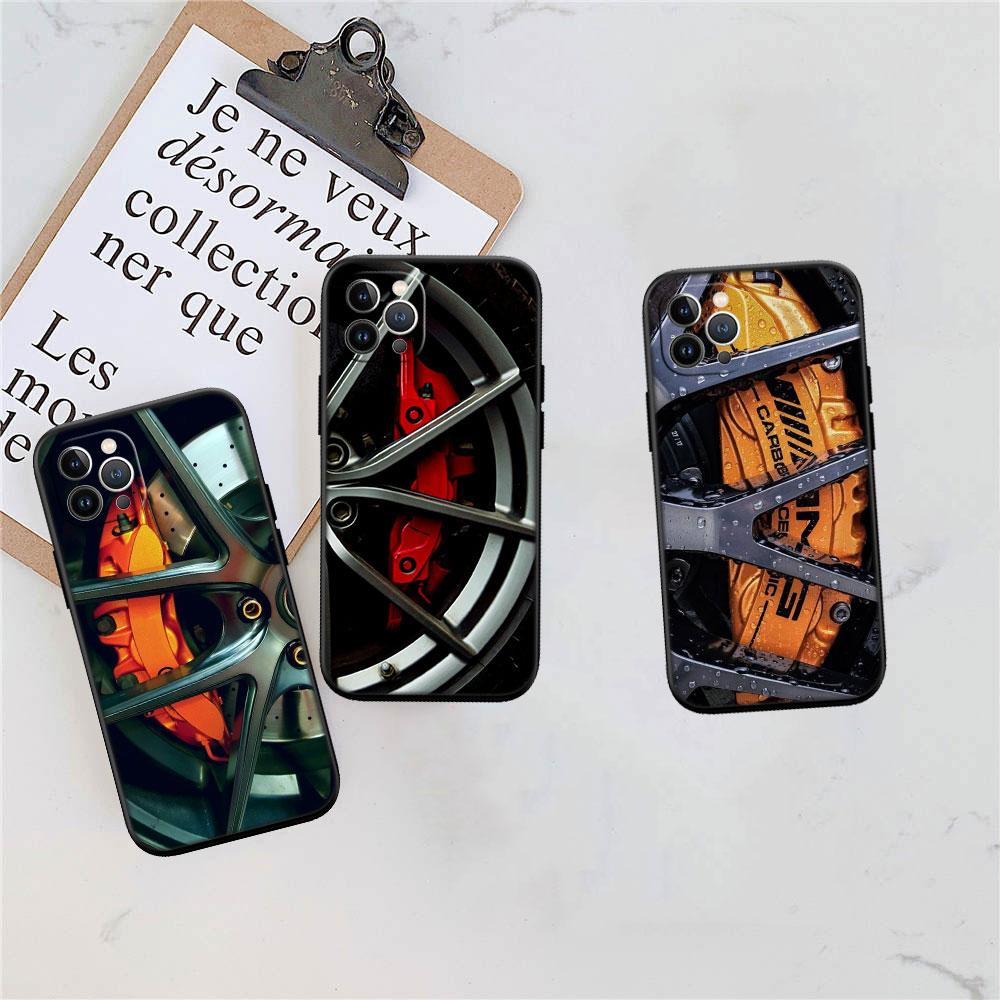 CJ97 Supercar Wheel Car Calipers Phone Case for Samsung Galaxy S20 S21 S22 Ultra FE + Plus A21S A22 A24 A25 A26 A30 A30S A31