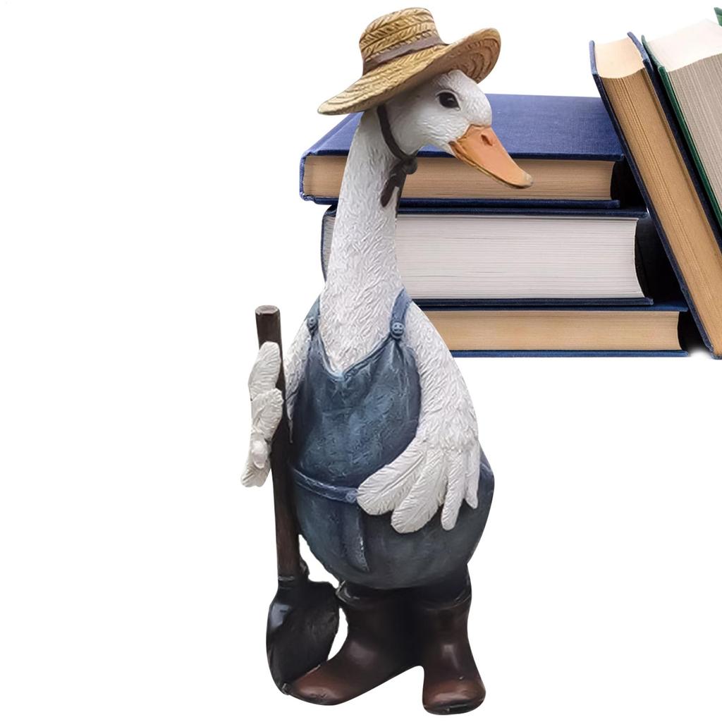 Creatief Eendenbeeld Hars Ganzenbeeld Met Outfits Delicaat Binnen Woonkamer Kunst Buiten Decoratie Voor Tuin Gazon Terras