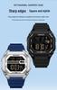 Sanda Men's Multifunctional Waterproof Electronic Watch with Luminous Display and Sports Stopwatch
