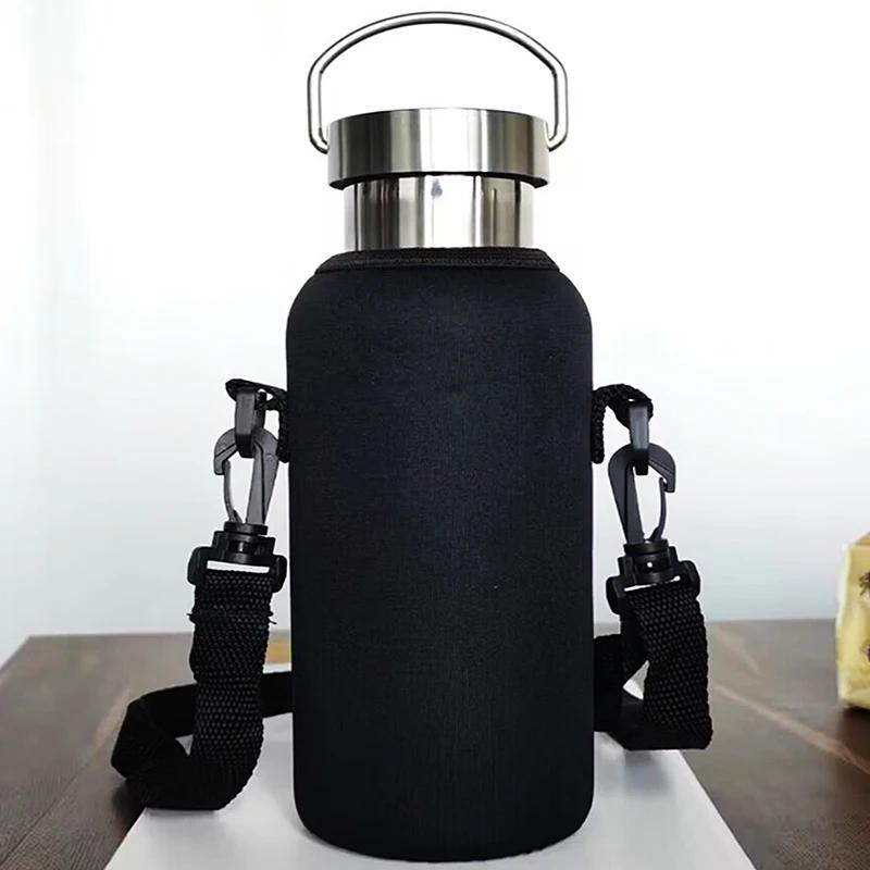 2 In 1 Portable Water Bottle Bag Outdoor Cup Cover Convenient Outdoor Travel Thermos Cup Cover Water Bottle Case