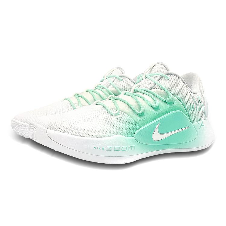 Nike Hyperdunk 10 Cushioning Slip Resistant Abrasion Resistant Low Top Basketball Shoes Men's White Green AR0465-100(Team47-HD)