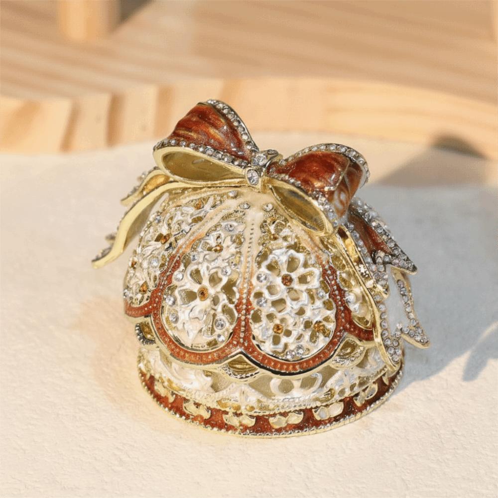 Desktop Design Enamel Color Crown Light Luxury Ring Holder Creative Gift Box Wedding Proposal