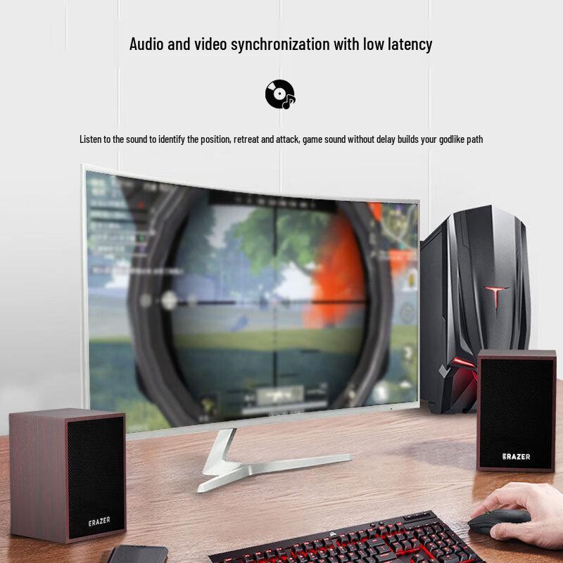 Lenovo D03 Desktop Wired & Bluetooth Stereo Speakers CN plug (adapter included)