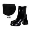 BIGTREE Super High Heels Women Snow Ankle Boots Platform Round Toe Sexy Shoes Chunky Chelsea Boots Trend Winter Goth Botas Mujer