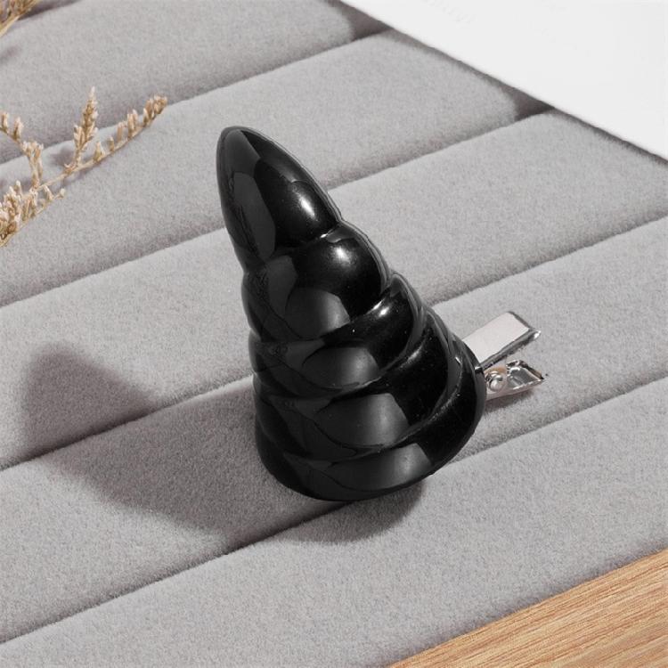 Halloween Small Rhinoceros Barrettes Rhinoceros Party Wear Devil Horn Shape Clip