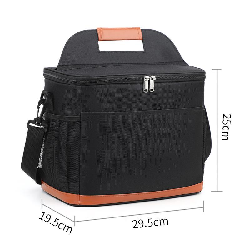Thick Oxford Fabric Picnic Lunch Bag Large Capacity Insulated Cooler Tote Leak-Proof Thermal Bag For Outdoor Camping And Daily