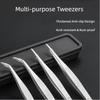 2Pcs Stainless Steel Kitchen Precision Tweezers 25cm Multi-use Tongs for Grilling Cooking Pastry Decorating